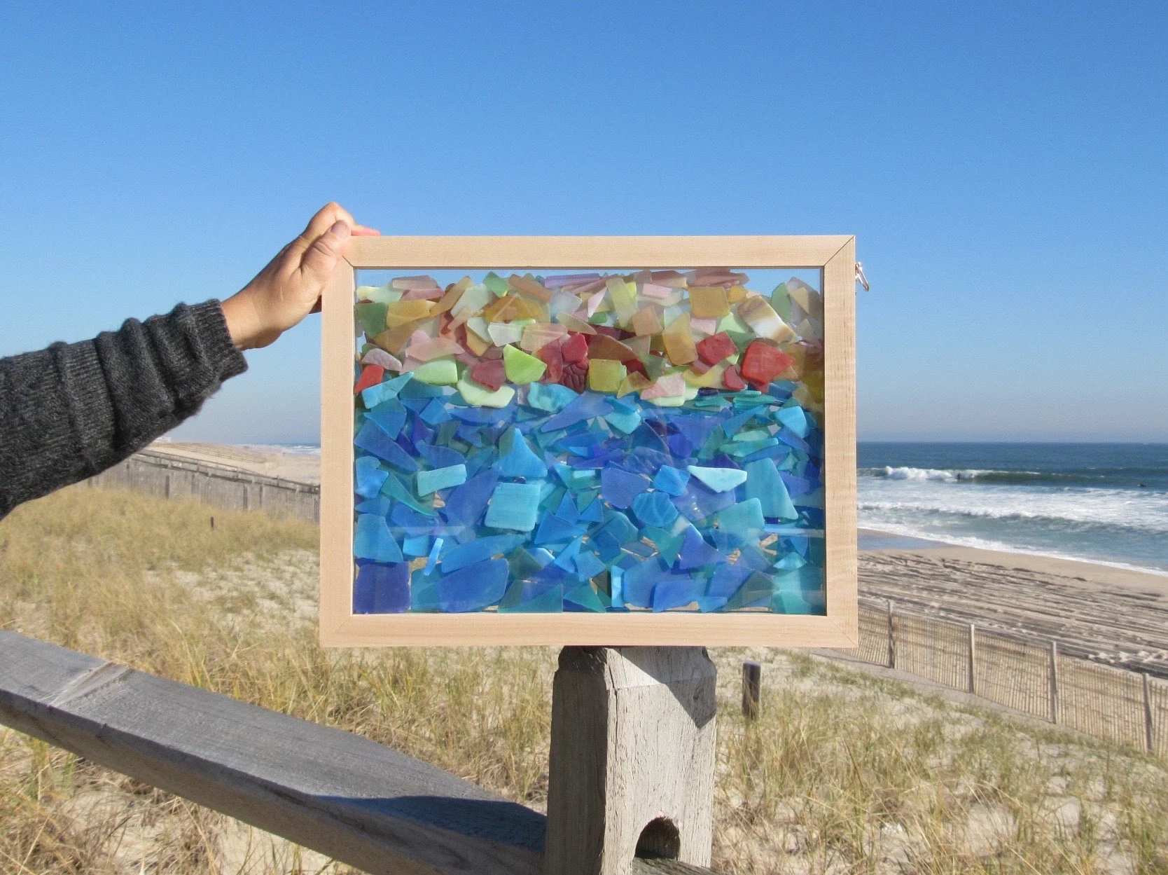 Sea Glass Inspired Seascapes- Sunset Reflection — SwellColors